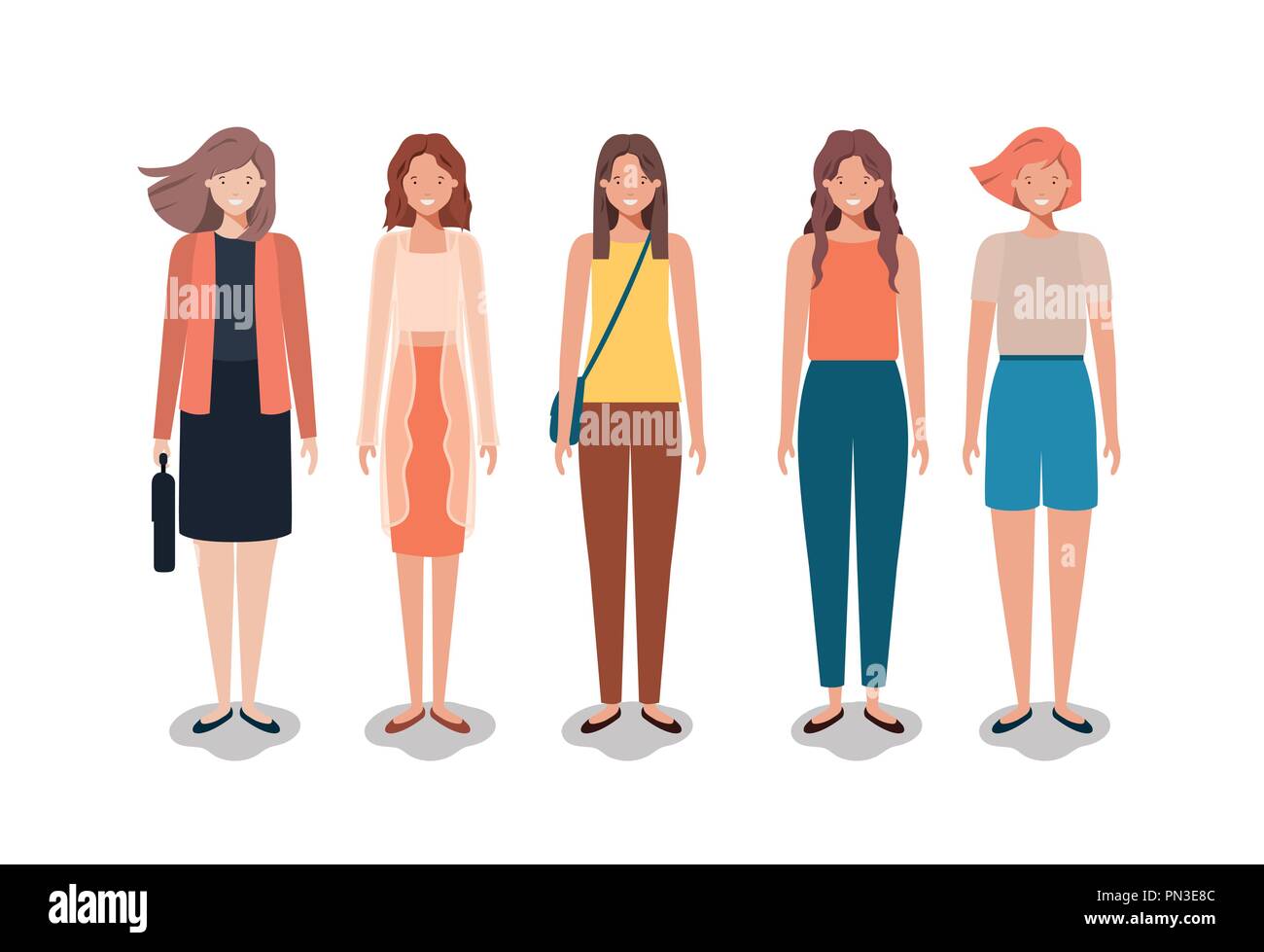 group of business woman Stock Vector Image & Art - Alamy