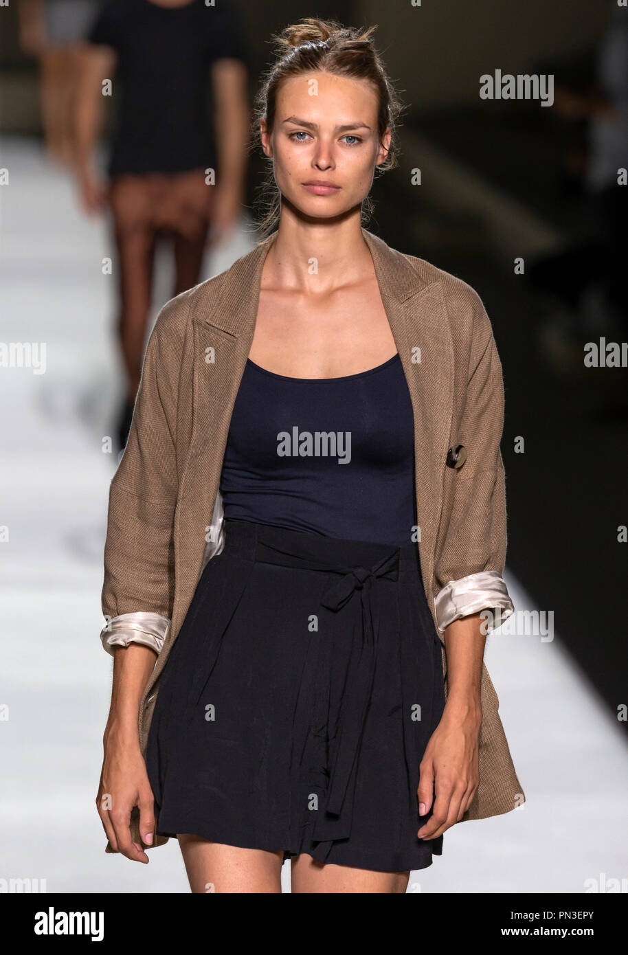 NEW YORK, NY - September 05, 2018: Birgit Kos walks the runway during  rehearsal for the Tom Ford 2019 Spring Summer fashion show during New York  Fashi Stock Photo - Alamy