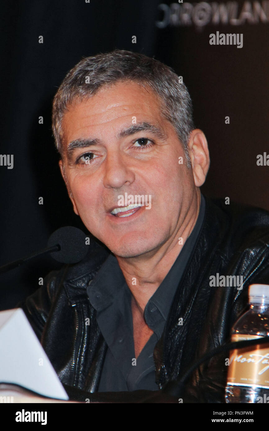 George Clooney  05/08/2015 'Tomorrowland' Press Conference held at Montage Hotels & Resorts in Beverly Hills, CA Photo by Izumi Hasegawa / HNW / PictureLux Stock Photo