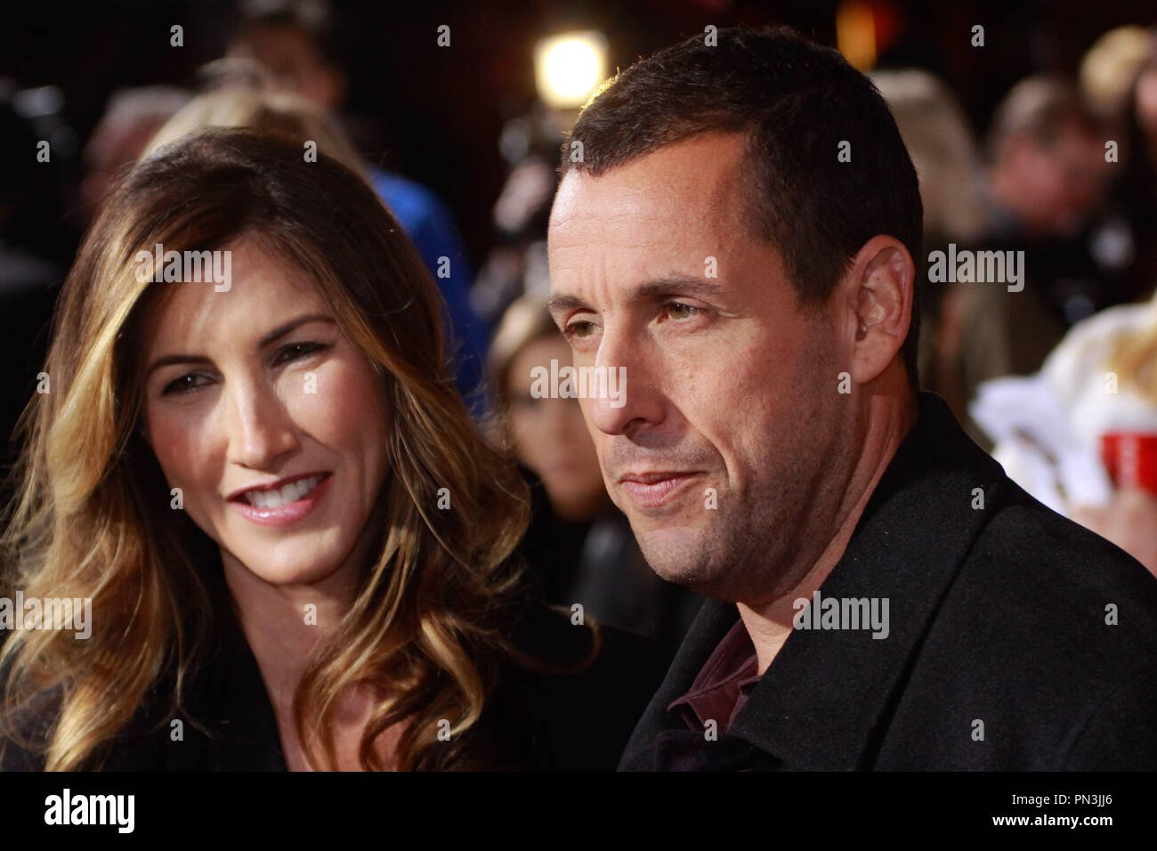 Adam Sandler and wife Jackie Sandler at the Netflix Premiere of 