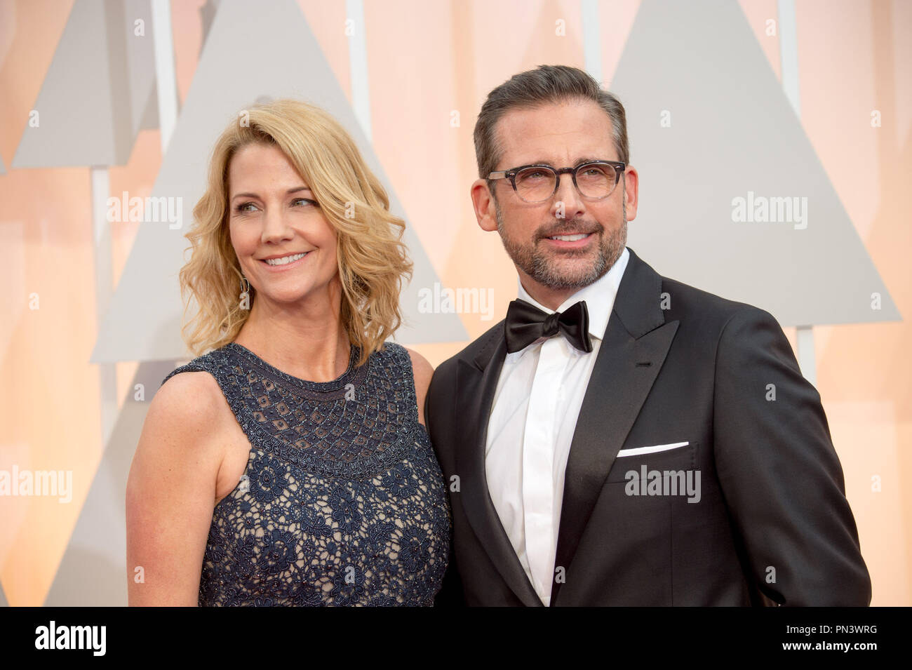 Steve Carell And Wife Nancy Carell High Resolution Stock Photography