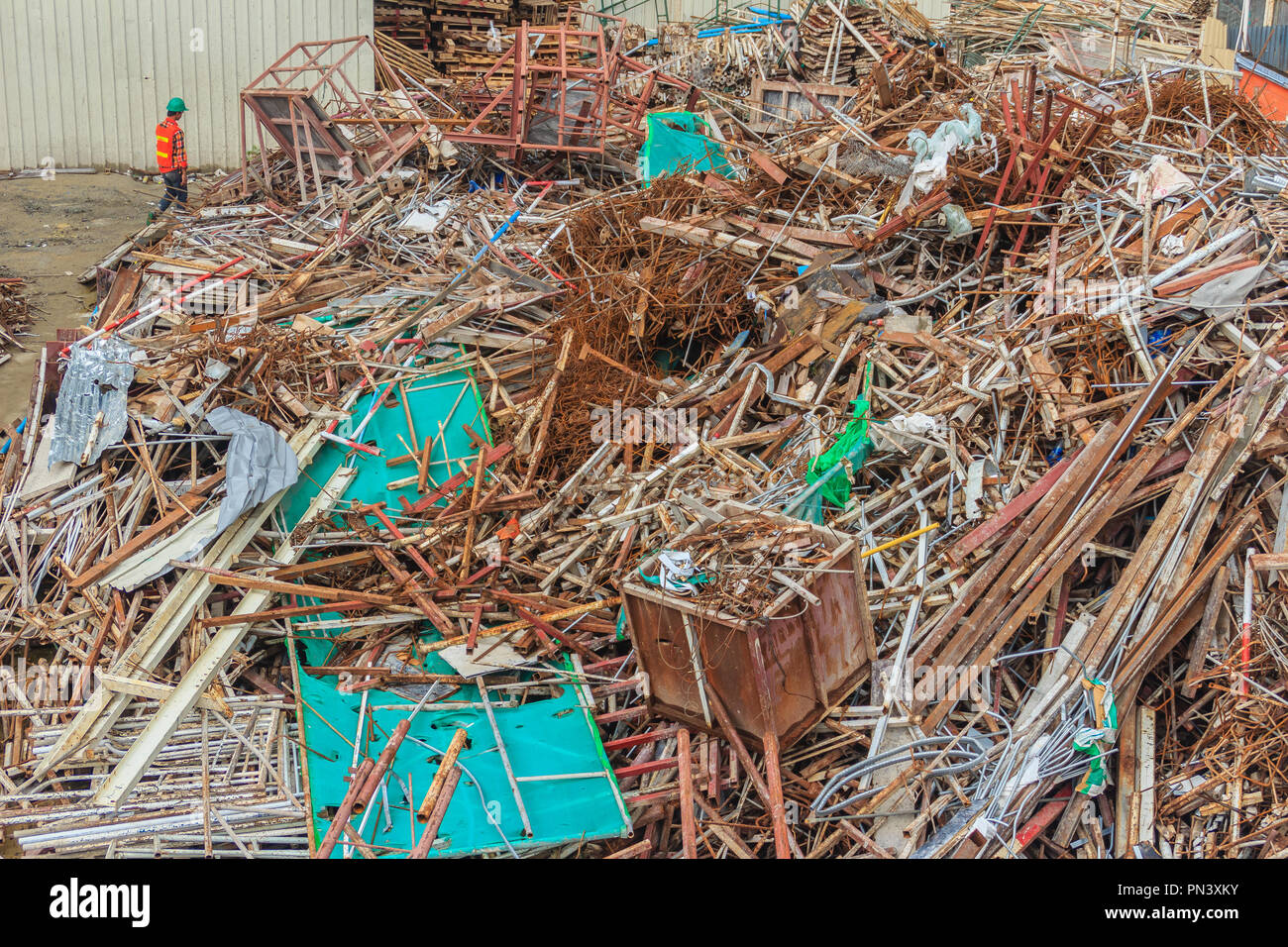 Steel bars scrap left over from construction site and can be sell as