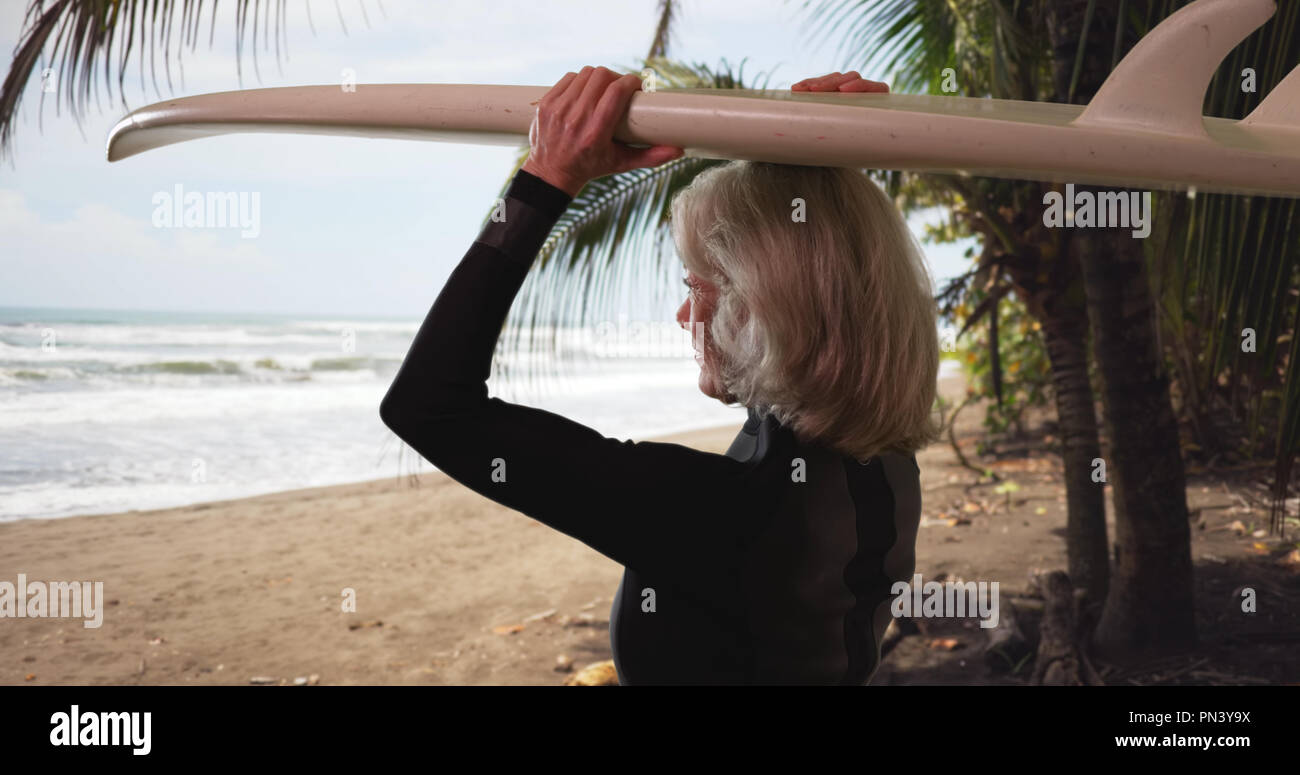 Female surfer surfboard in wetsuit hi-res stock photography and images ...