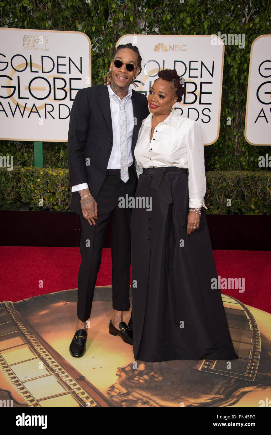 Wiz Khalifa brings real ride-or-die to the Golden Globes