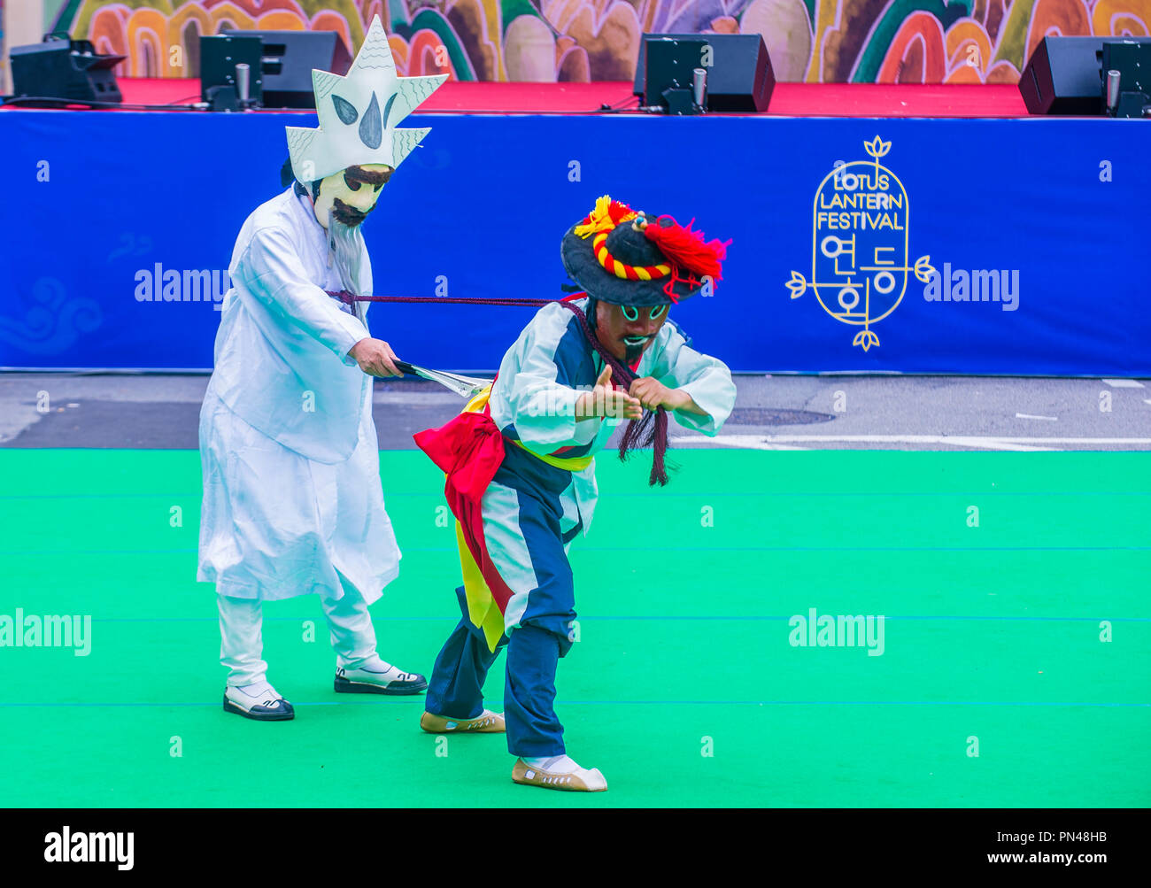 Participants in a Culture Performance during Lotus Lantern Festival in ...