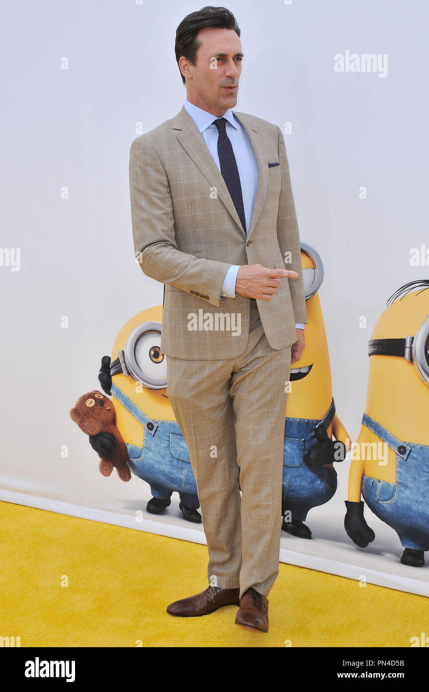 Jon Hamm at the 'Minions' Los Angeles Premiere held at the Shrine Auditorium in Los Angeles, CA on Saturday, June 27, 2015. Photo by  PRPP PRPP/PictureLux  File Reference # 32651 022PRPP01  For Editorial Use Only -  All Rights Reserved Stock Photo