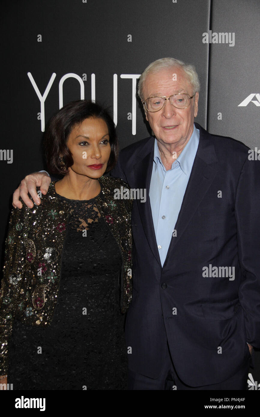 Shakira Caine, Michael Caine 11/17/2015 The Los Angeles Premiere of "Youth"  held at The Directors Guild of America Theater in Los Angeles, CA Photo by  Izumi Hasegawa / HNW / PictureLux Stock Photo - Alamy
