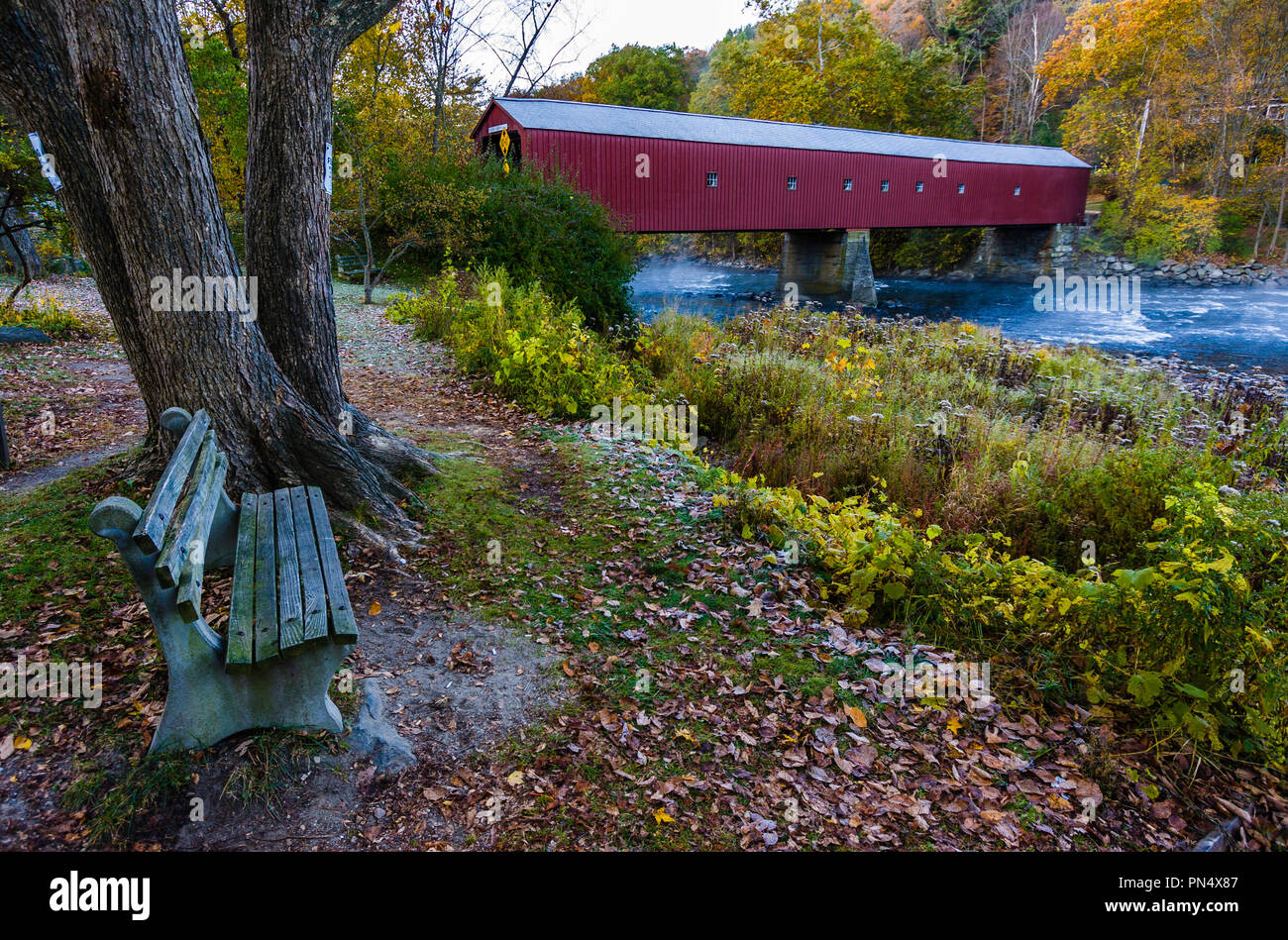 Covered Bridge West Cornwall, Connecticut, USA Stock Photo Alamy