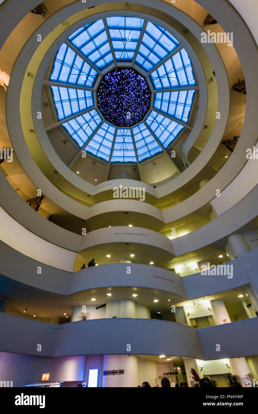 Solomon R. Guggenheim Museum Manhattan _ New York, New York, USA Stock Photo