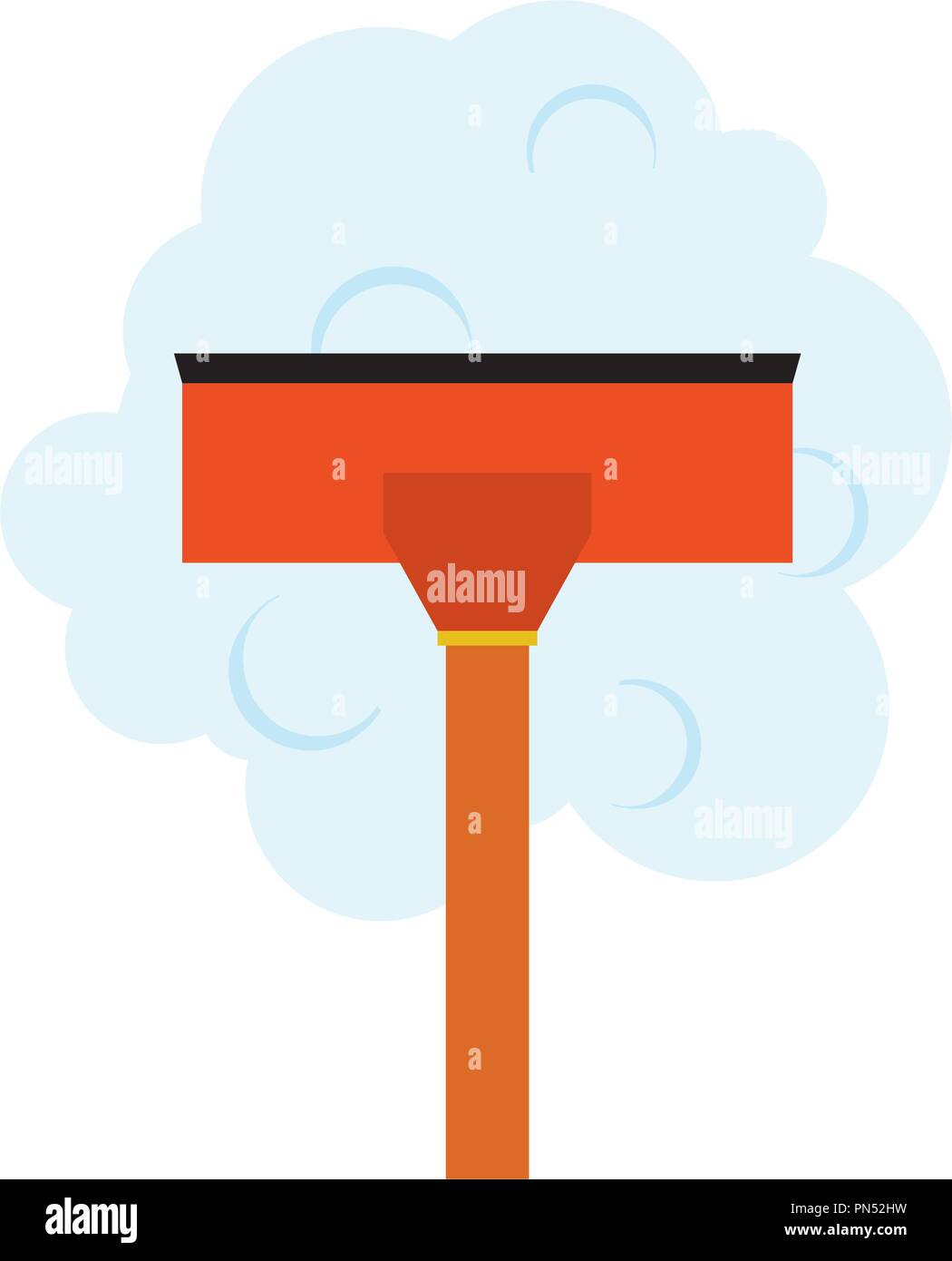colored window cleaner icon Stock Vector