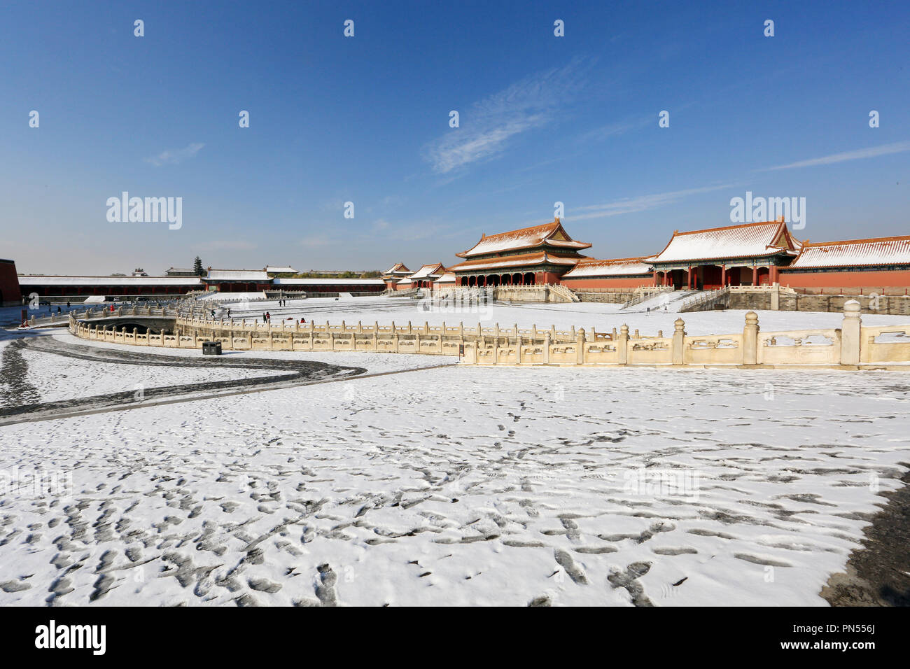 The Forbidden City snow Stock Photo - Alamy