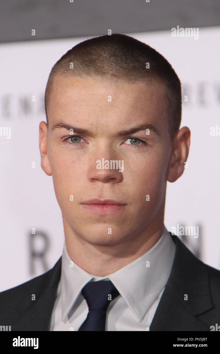 Will Poulter  12/16/2015 'The Revenant' Premiere held at the TCL Chinese Theatre in Hollywood, CA Photo by Kazuki Hirata / HNW / PictureLux Stock Photo