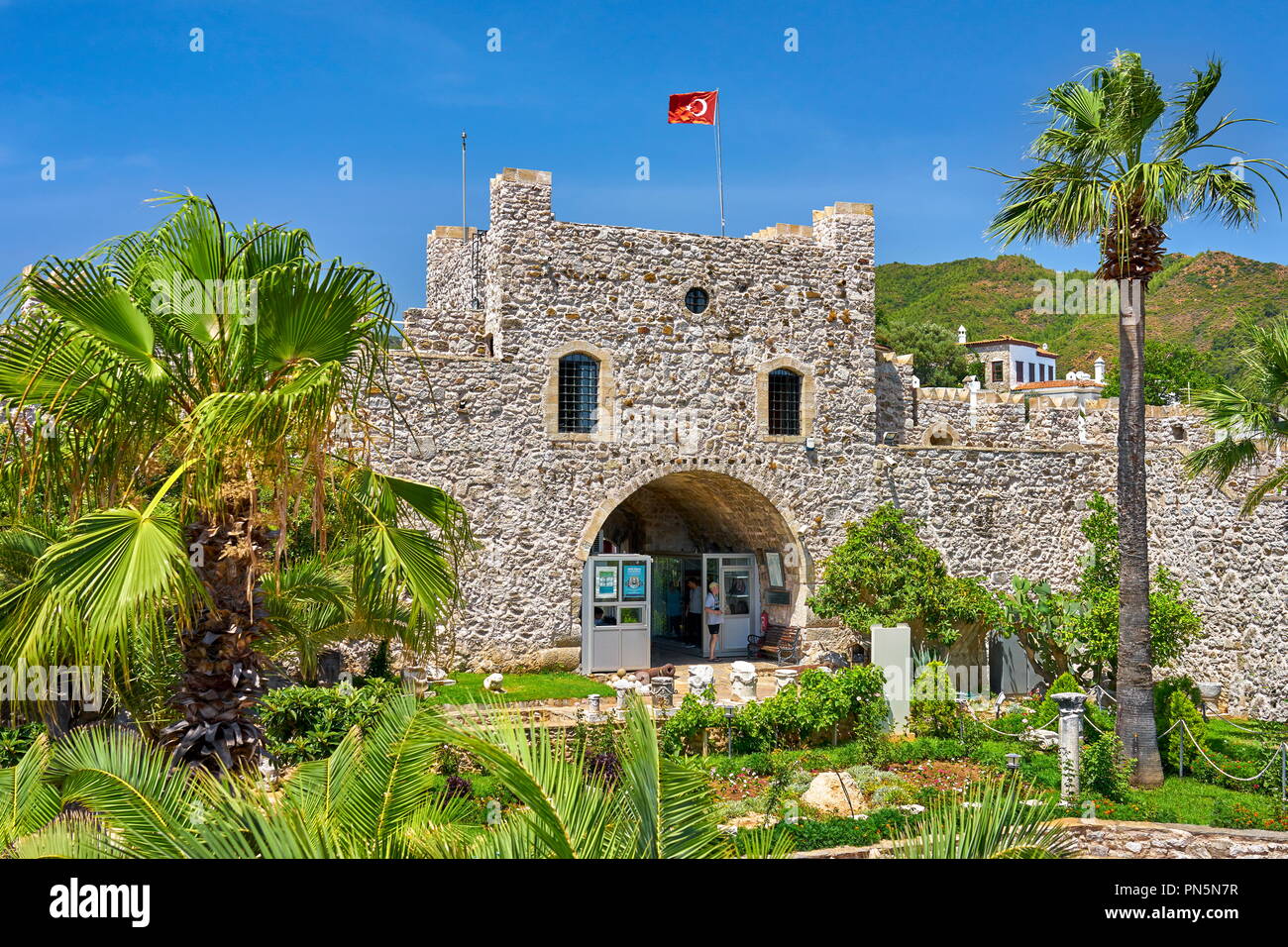 Marmaris castle, Marmaris, Mugla Province, Turkey Stock Photo