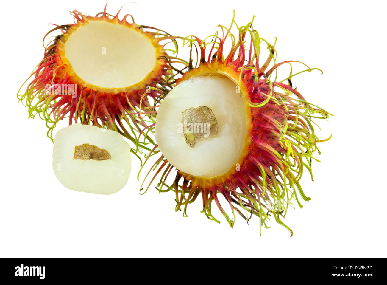 Rambutan isolated on white background Stock Photo - Alamy