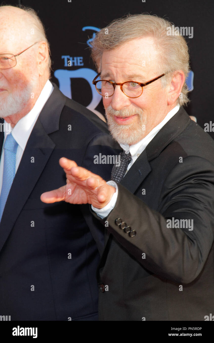 John Williams and Steven Spielberg at the U.S. Premiere of Disney's