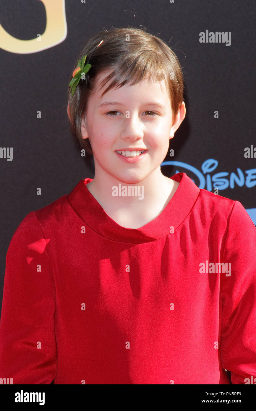 Ruby Barnhill at the U.S. Premiere of Disney's 'The BFG' held at El Capitan Theater in Hollywood, CA, June 21, 2016. Photo by Joe Martinez / PictureLux Stock Photo
