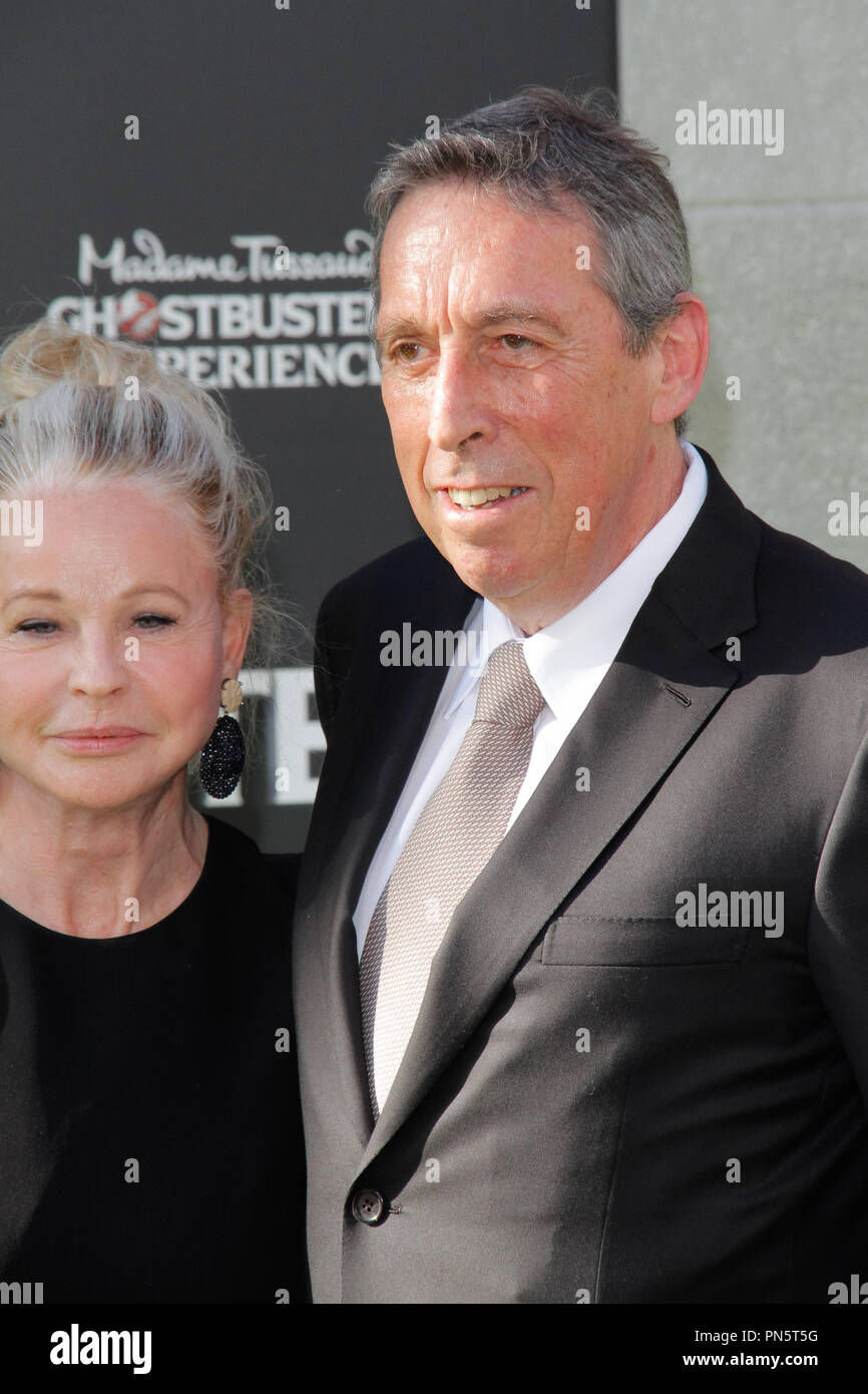 Genevieve Robert and Ivan Reitman at the Los Angeles Premiere of Columbia Pictures' 'Ghostbusters' held at TCL Chinese Theater in Hollywood, CA, July 9, 2016. Photo by Joe Martinez / PictureLux Stock Photo