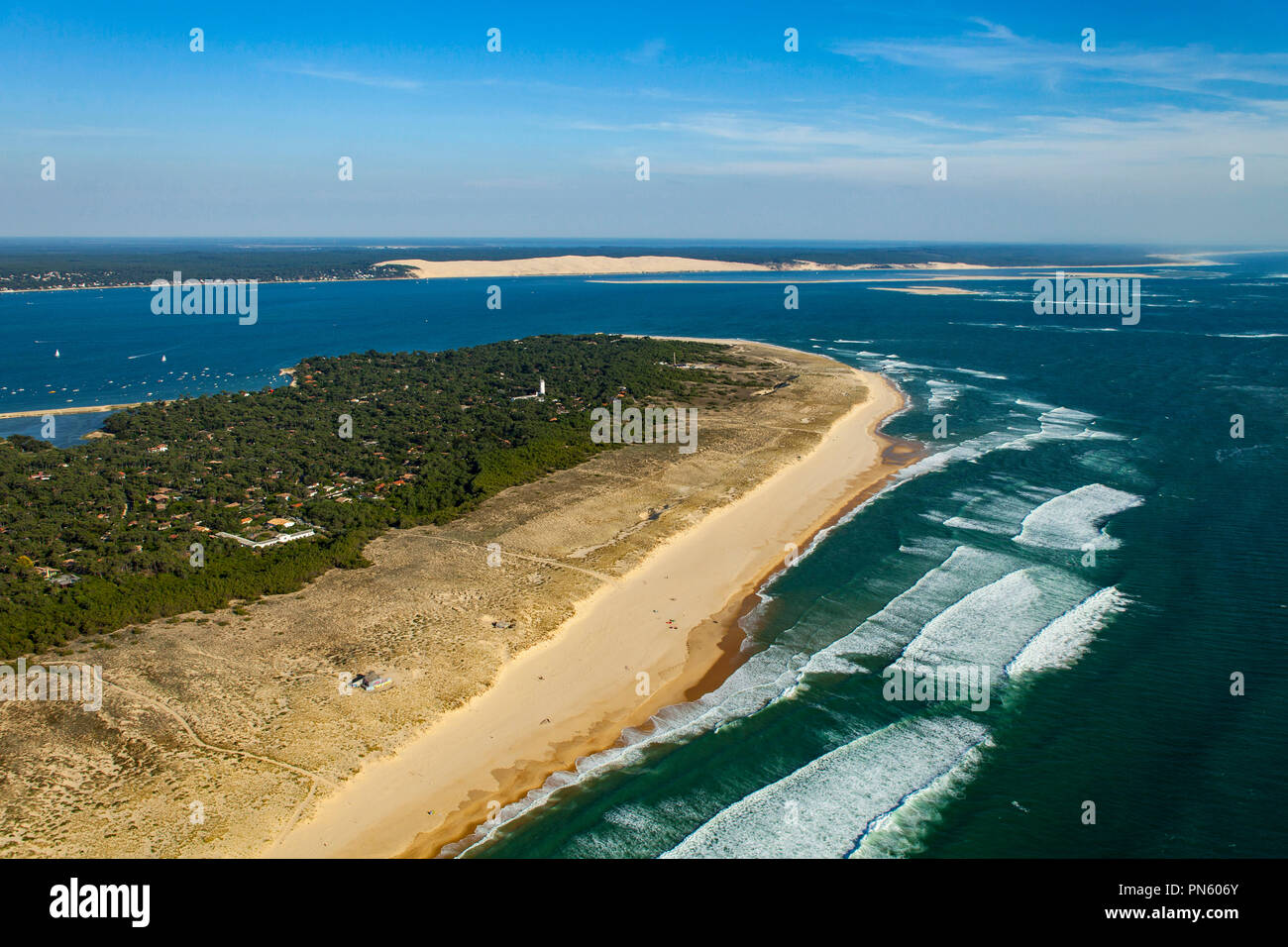 Lege Cap Ferret south western France Aerial View Of The Cap Ferret 