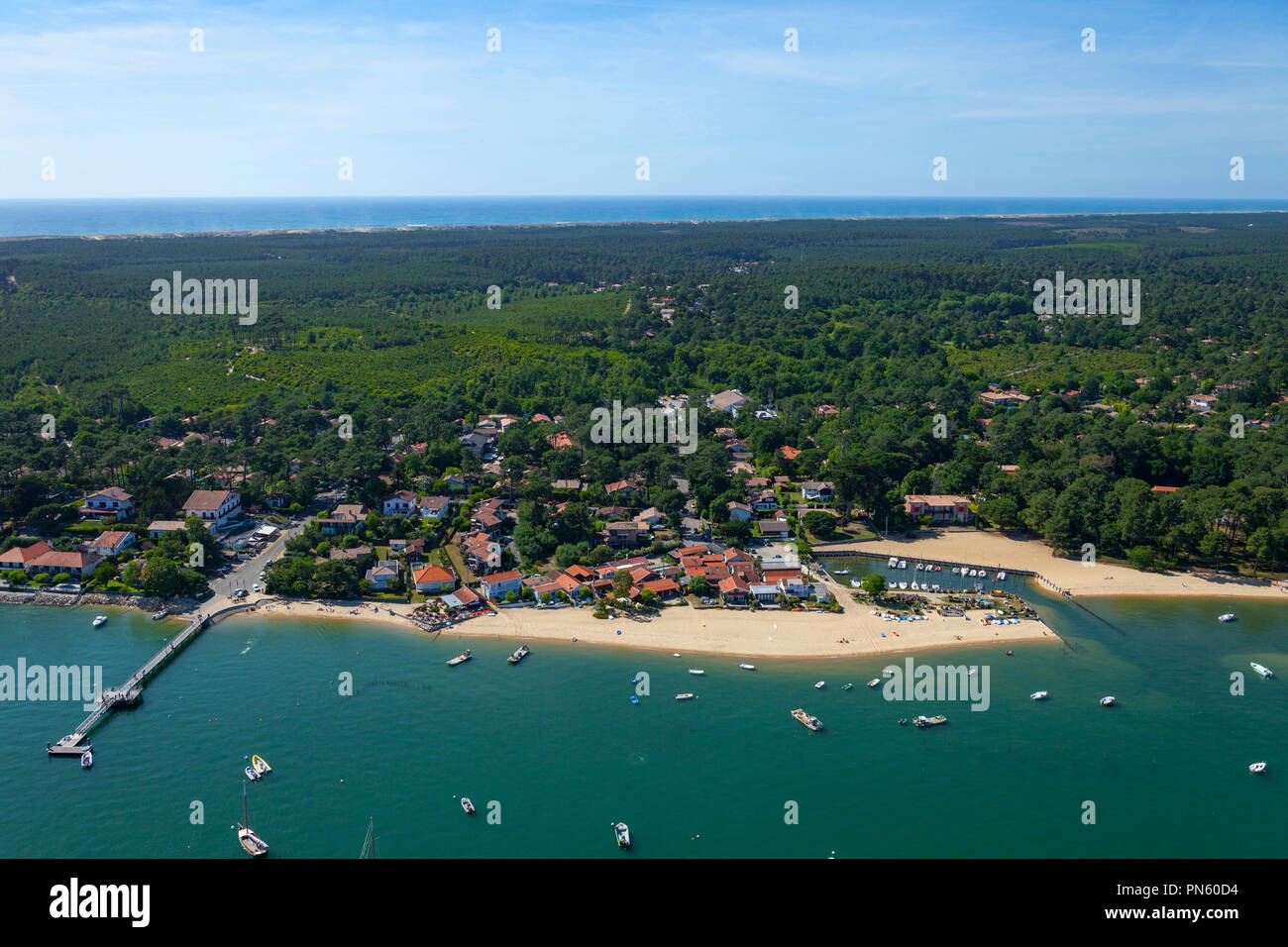 Lege Cap Ferret south western France Aerial View Of The Cap Ferret 