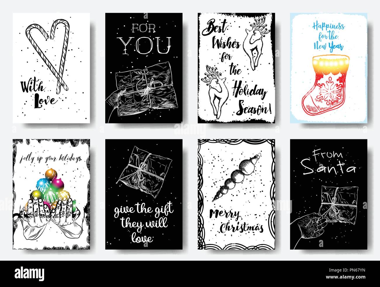Big Set Of Creative Holiday Banner Templates Christmas And New