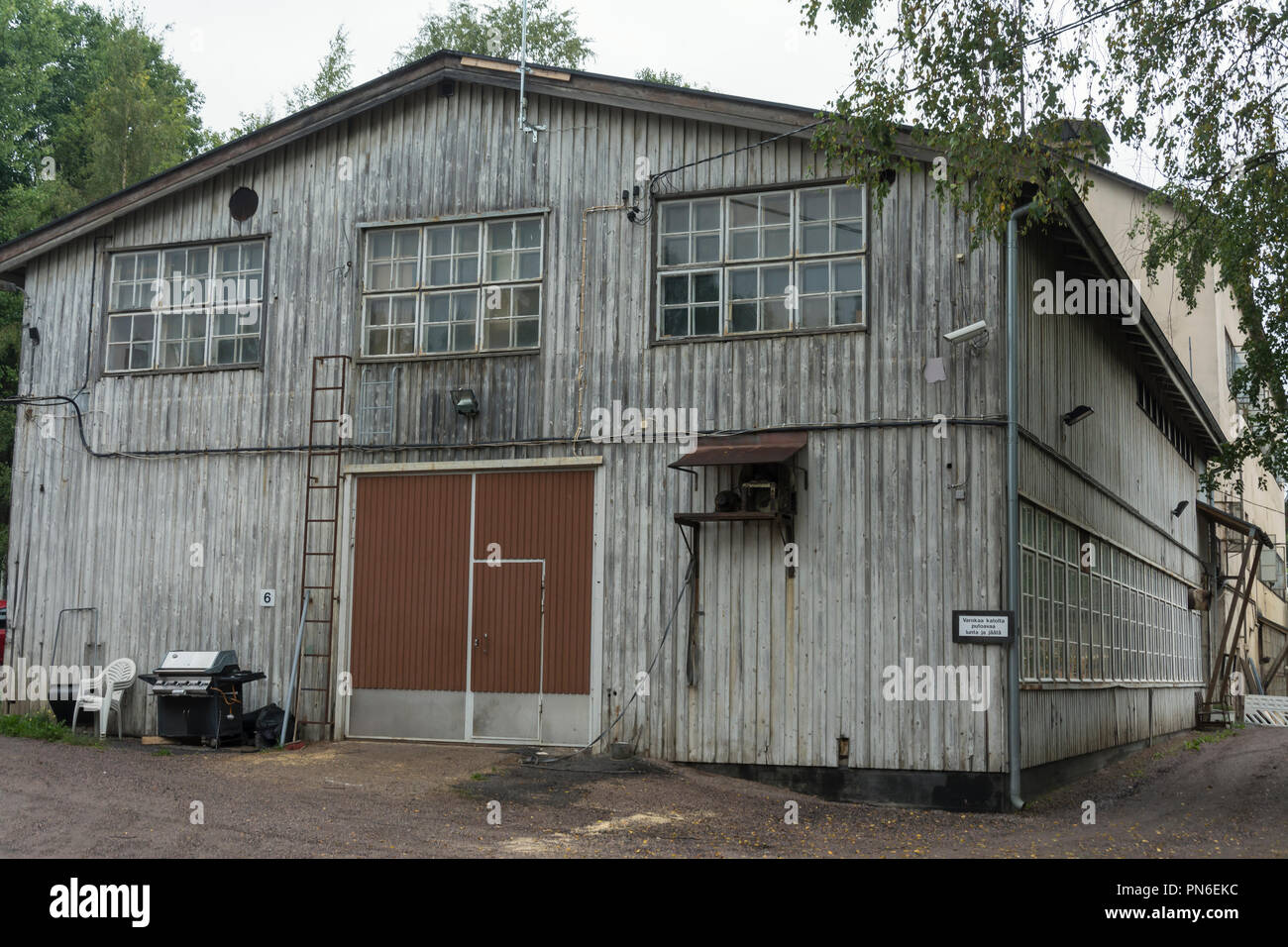 Old industrial buildings in Kellokoski Finland Stock Photo