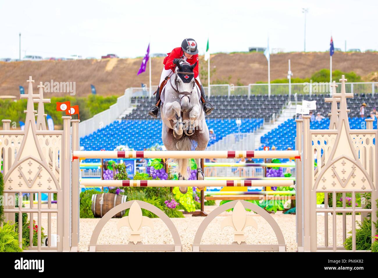 Tryon, California, USA. 19th Sept 2018. Kara Chad riding Carona. CAN