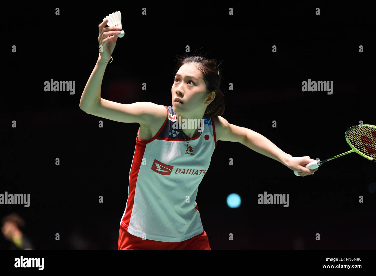 Tokyo, Japan. 14th Sep, 2018. Aya Ohori (JPN) Badminton : Daihatsu Yonex  Japan Open 2018 Women's Singles Quarterfinals at Musashino Forest Sport  Plaza in Tokyo, Japan . Credit: Hitoshi Mochizuki/AFLO/Alamy Live News