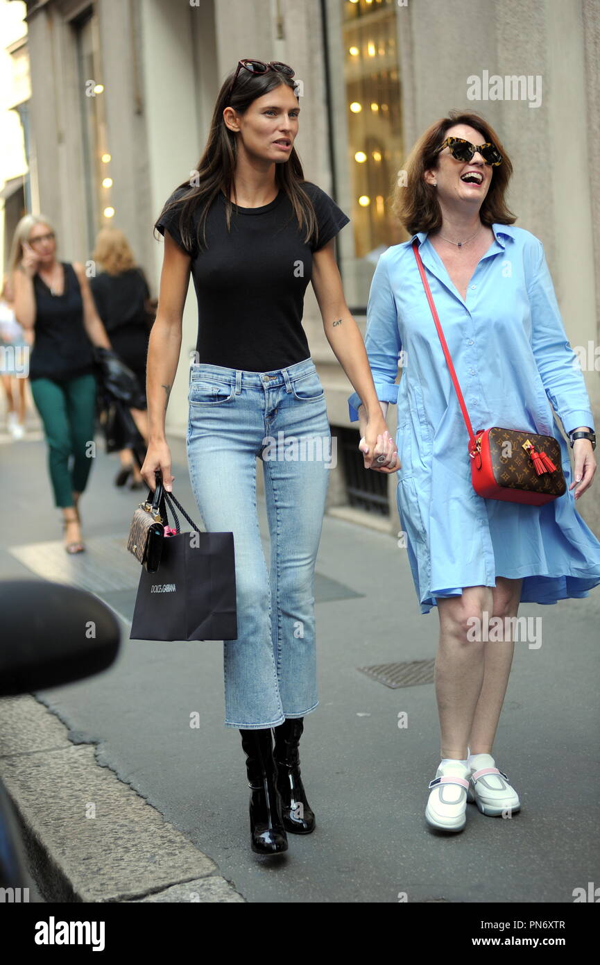 Milan Italy th September 18 Milan Bianca Balti Visits The Dolce E Gabbana Store The Top Model Bianca Balti Arrives In The City Center And Goes To Visit The Dolce Gabbana