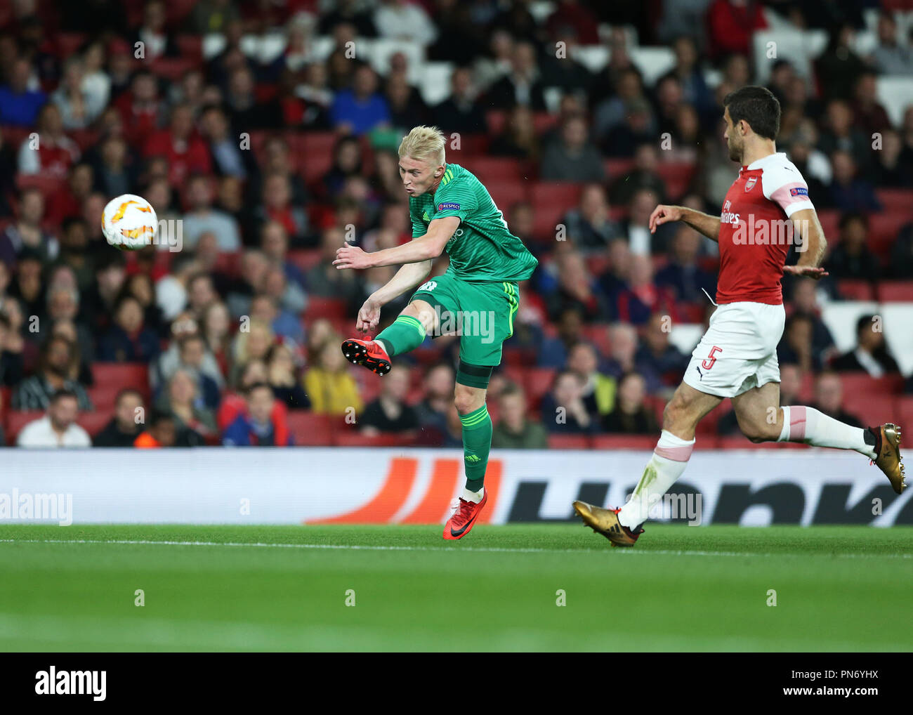 Emirates Stadium, London, UK. 20th Sep, 2018. UEFA Europa League ...