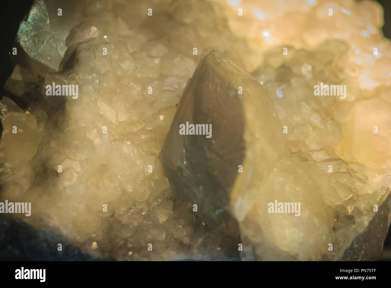 Calcite granular habit specimen from mining and quarrying industries ...