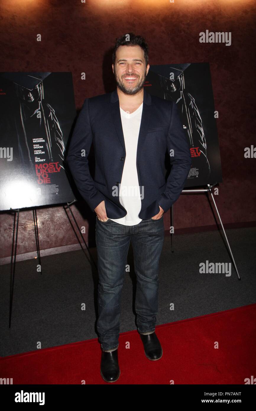 Ryan Doom  05/12/2016 Los Angeles premiere of 'Most Likely to Die' held at The Landmark Theater in Los Angeles, CA Photo by Izumi Hasegawa / HNW / PictureLux Stock Photo