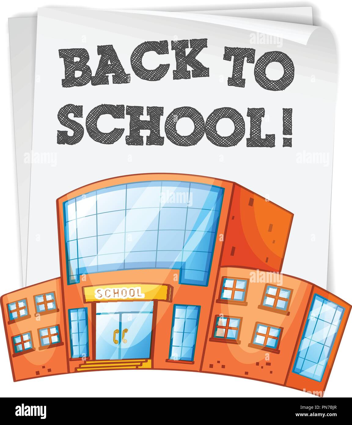 Back to school template illustration Stock Vector Image & Art - Alamy