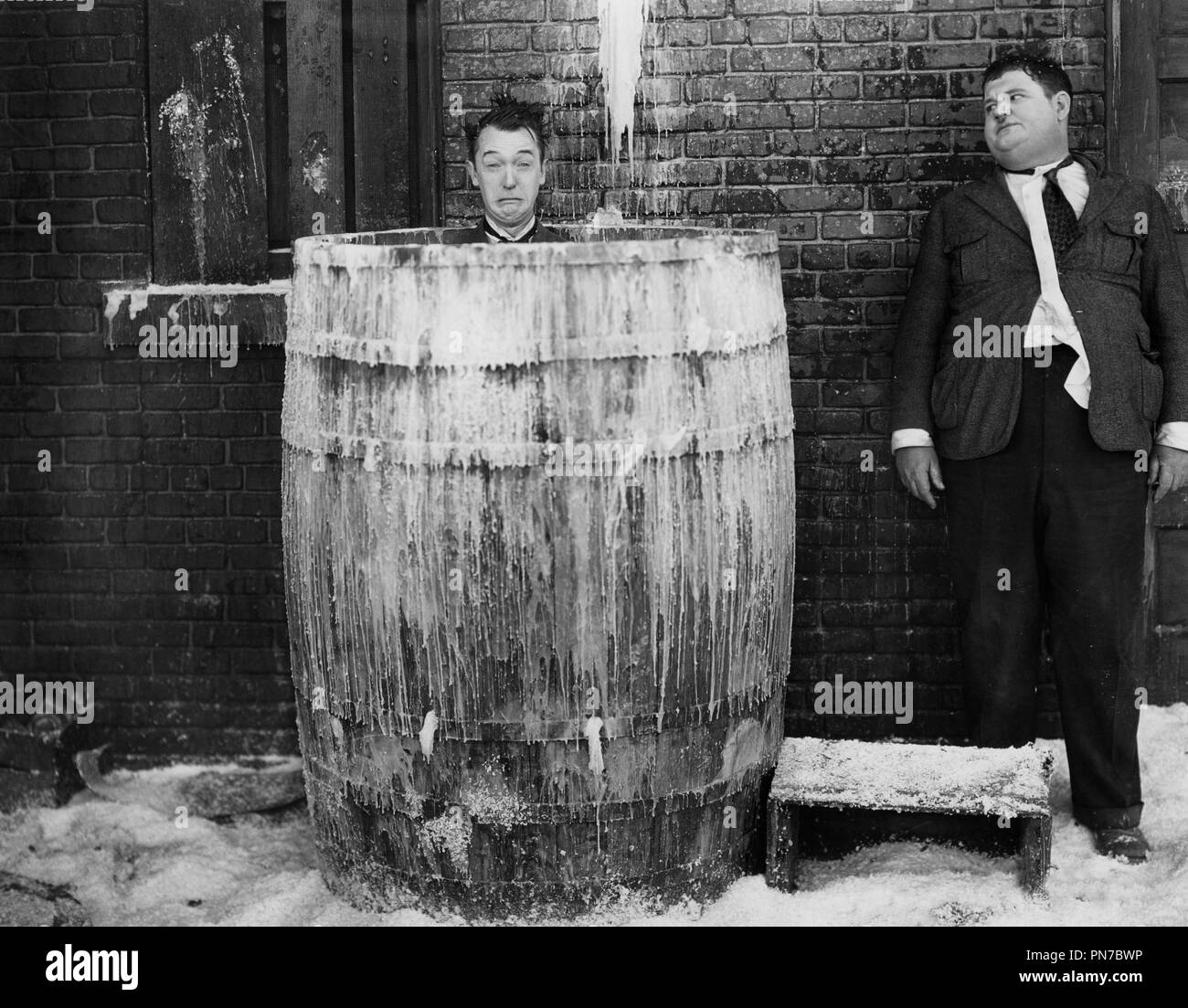 Below Zero Stan Laurel Oliver Hardy Stock Photos & Below Zero Stan