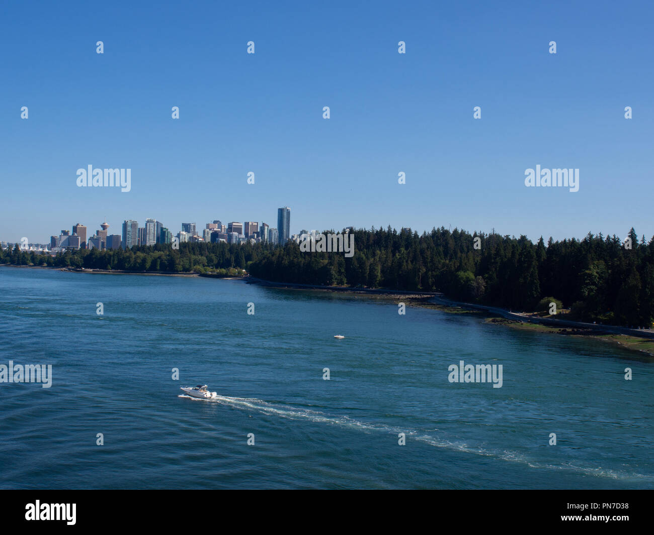 Stanley Park And Downtown Vancouver Stock Photo - Alamy
