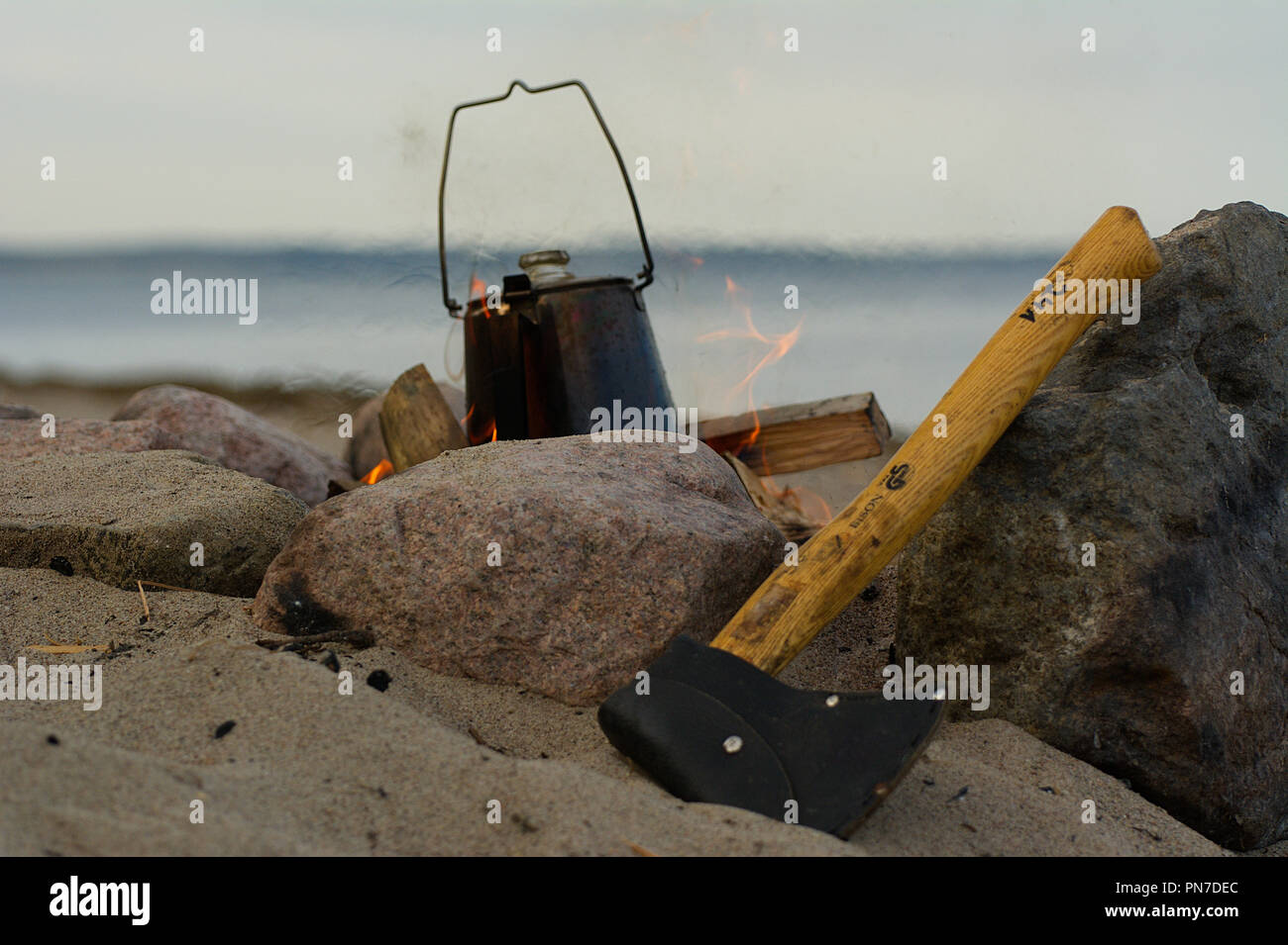 Cooking Fire Beach Stock Photos Cooking Fire Beach Stock Images
