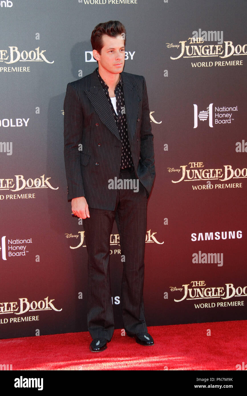 Mark Ronson at the World Premiere of Disney's 
