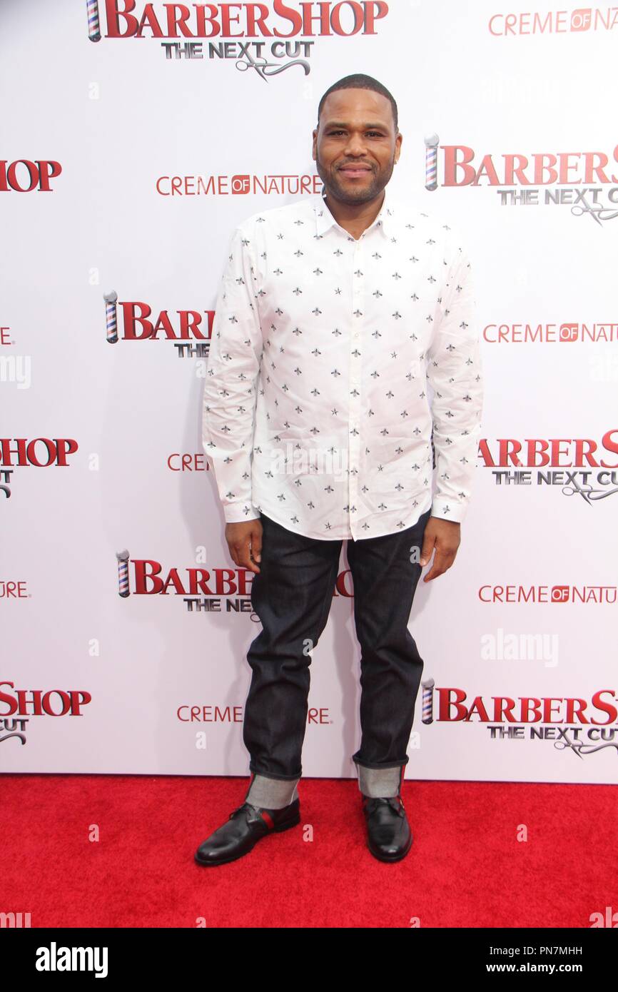 Anthony Anderson   04/06/2016 The Premiere of 'Barbershop: The Next Cut' held at The TCL Chinese Theatre in Los Angeles, CA Photo by Izumi Hasegawa / HNW / PictureLux Stock Photo