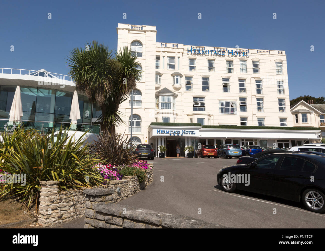 Hermitage Hotel building, Bournemouth, Dorset, England, UK Stock Photo