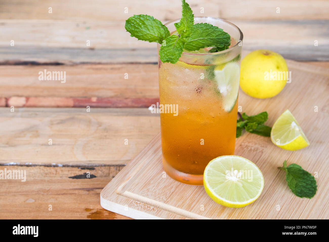 herbal healthy drinks cold honey lemon tea for health care with