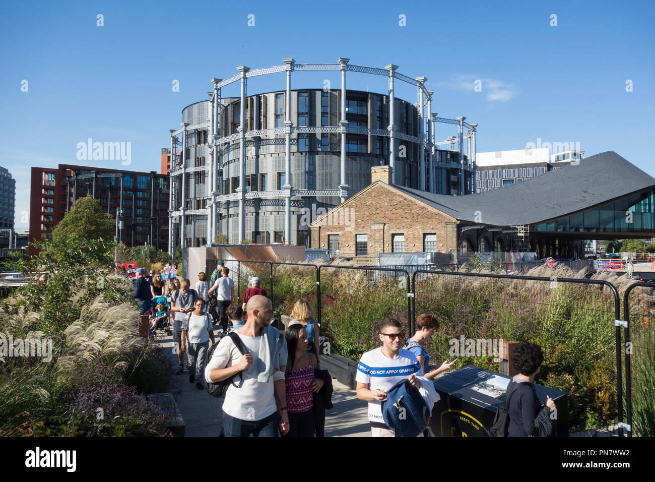Luxury apartments made from converted Victorian gas holders at Gas