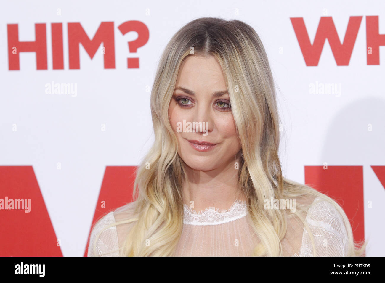 Kaley Cuoco at the World Premiere of 20th Century Fox's "Why Him?" held at the Regency Bruin