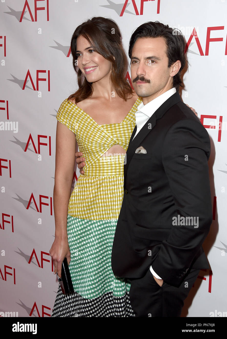LOS ANGELES, CA - JANUARY 06:  Actors Mandy Moore (L) and Milo Ventimiglia attend the 17th annual AFI Awards at Four Seasons Los Angeles at Beverly Hills on January 6, 2017 in Los Angeles, California. Photo: AFI Stock Photo