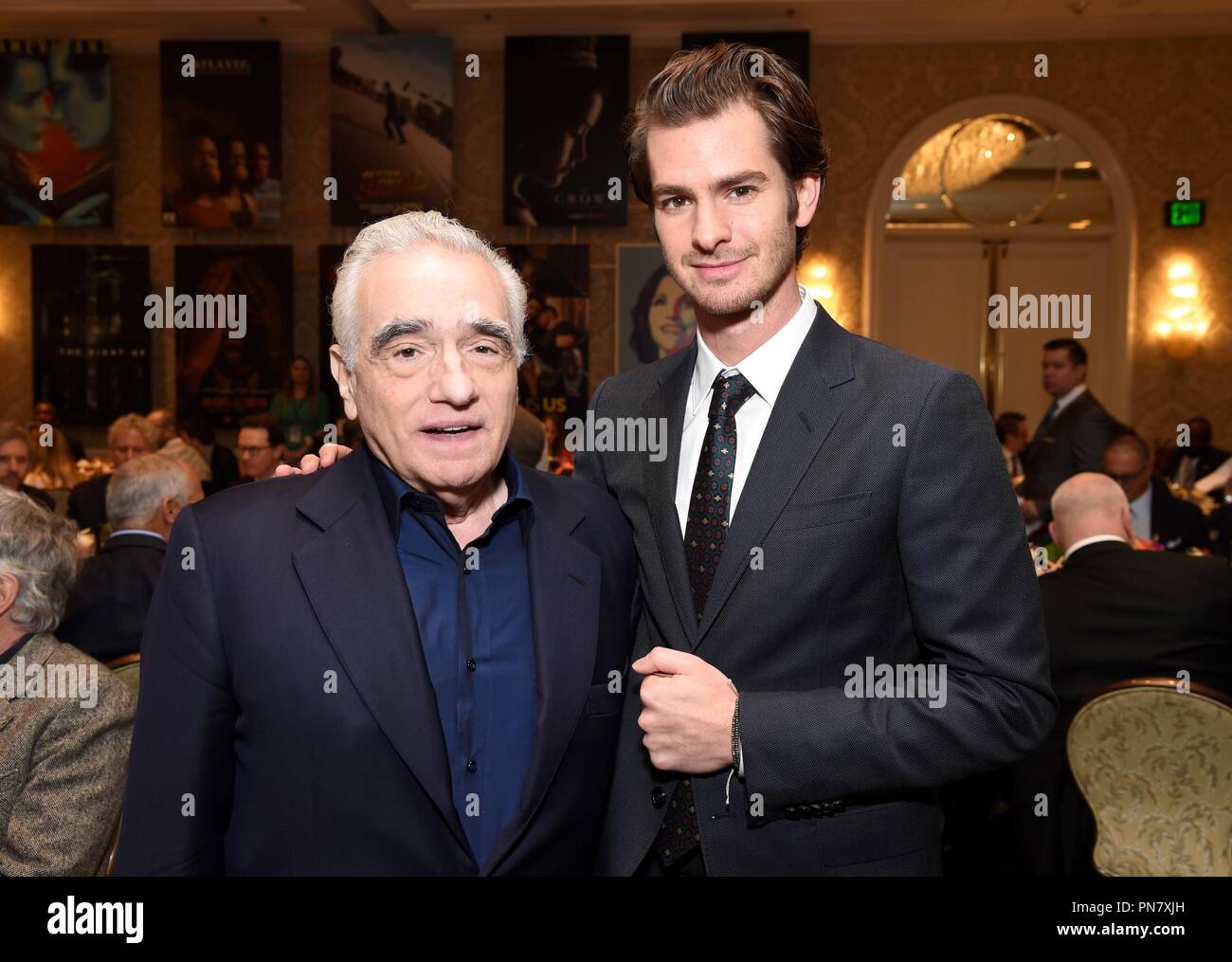 LOS ANGELES, CA - JANUARY 06:  Director Martin Scorsese (L) and actor Andrew Garfield attend the 17th annual AFI Awards at Four Seasons Los Angeles at Beverly Hills on January 6, 2017 in Los Angeles, California. Photo: AFI Stock Photo