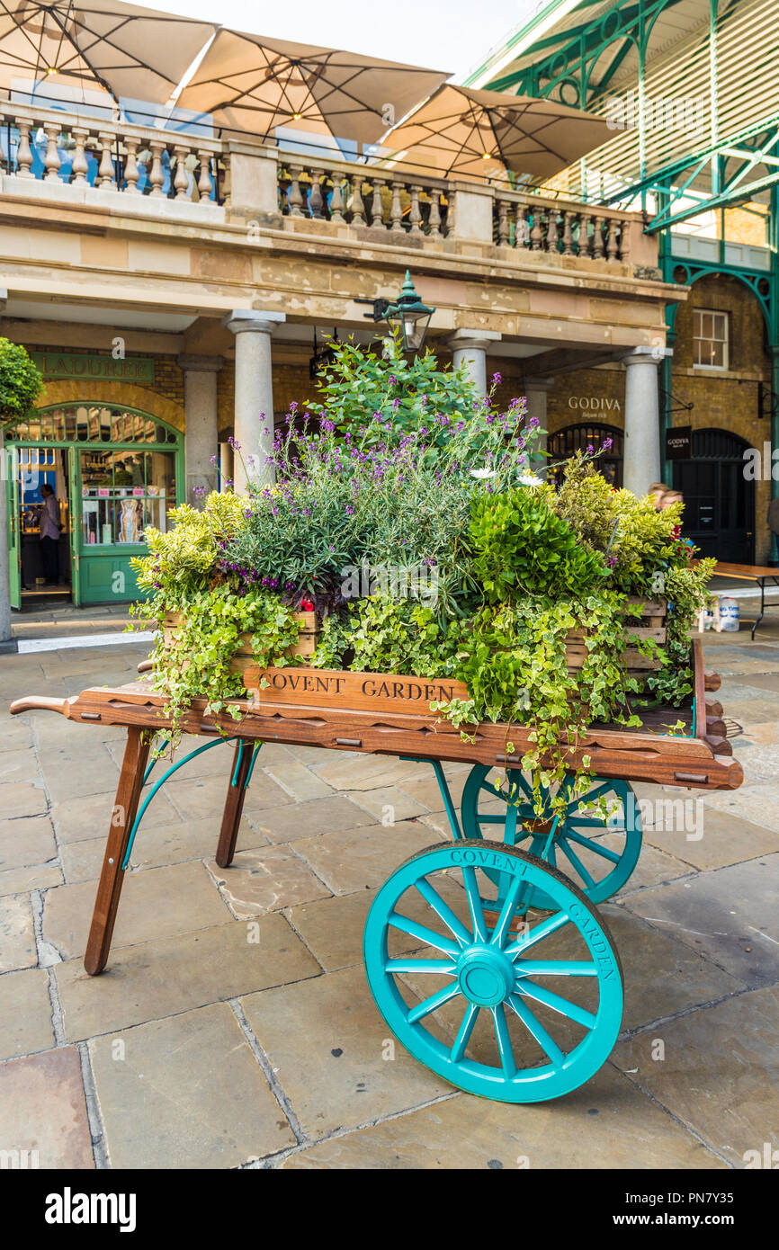 London. September 2018. A view in Covent garden Market in London Stock Photo