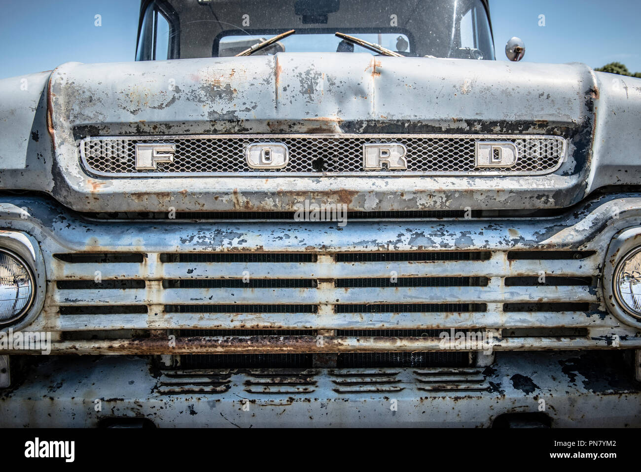 Old American Ford Truck V8 Stock Photo 219607586 Alamy