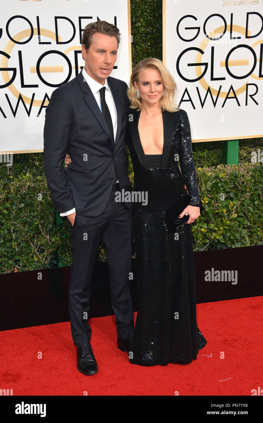 Kristen Bell & Dax Shepard at the 74th Golden Globe Awards at The