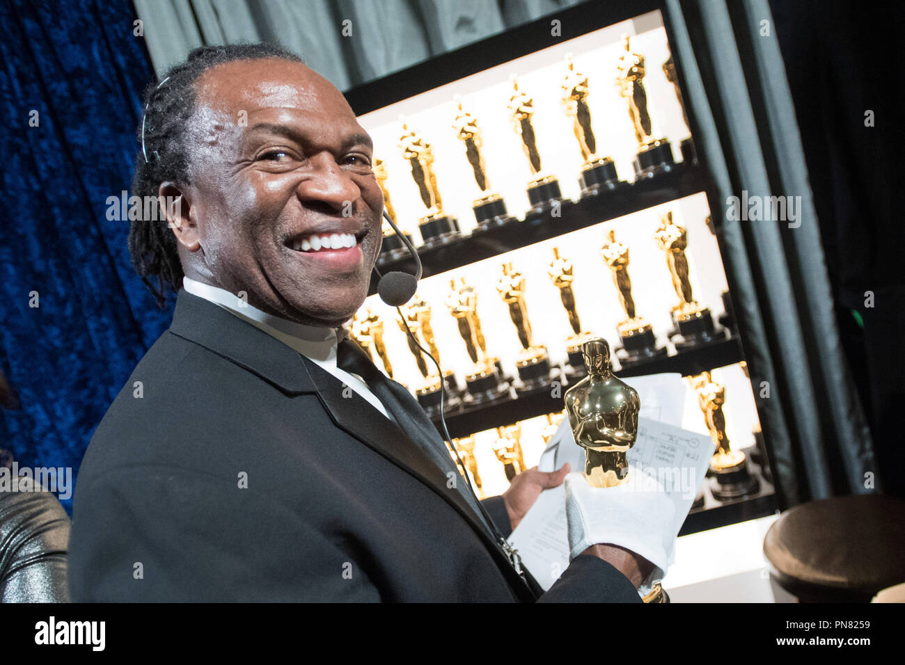 Backstage during The 89th Oscars® at the Dolby® Theatre in Hollywood, CA on Sunday, February 26, 2017.  File Reference # 33242 589THA  For Editorial Use Only -  All Rights Reserved Stock Photo