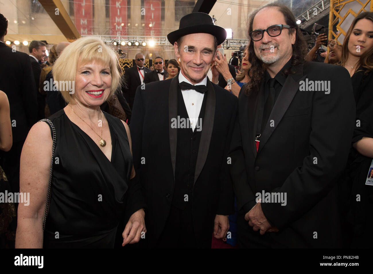 Mark Rylance and Claire van Kampen on the red carpet of The 89th Oscars® at the Dolby® Theatre in Hollywood, CA on Sunday, February 26, 2017.  File Reference # 33242 731THA  For Editorial Use Only -  All Rights Reserved Stock Photo