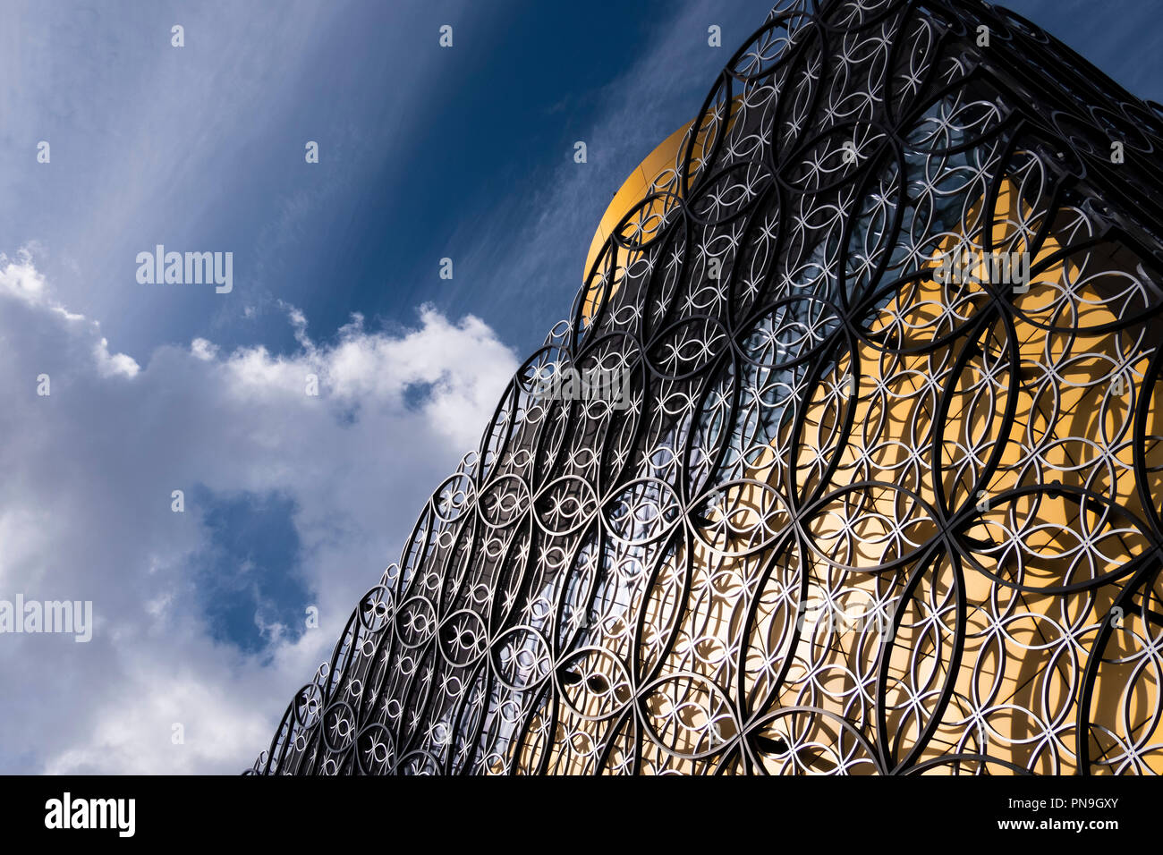The Library of Birmingham, abstract of exterior. Stock Photo