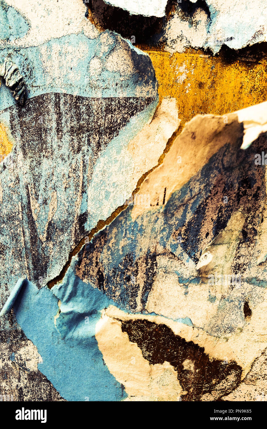 Old posters grunge textures and backgrounds Stock Photo - Alamy